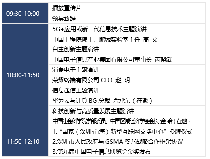 第九届中国电子信息博览会开幕论坛
