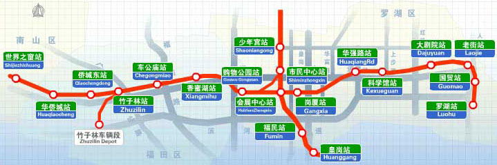 深圳地铁路线图